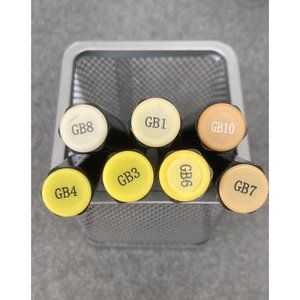 Spectrum Noir Dual Tip Alcohol Markers Lot Assorted Colors Yellow/Brown Set of 7